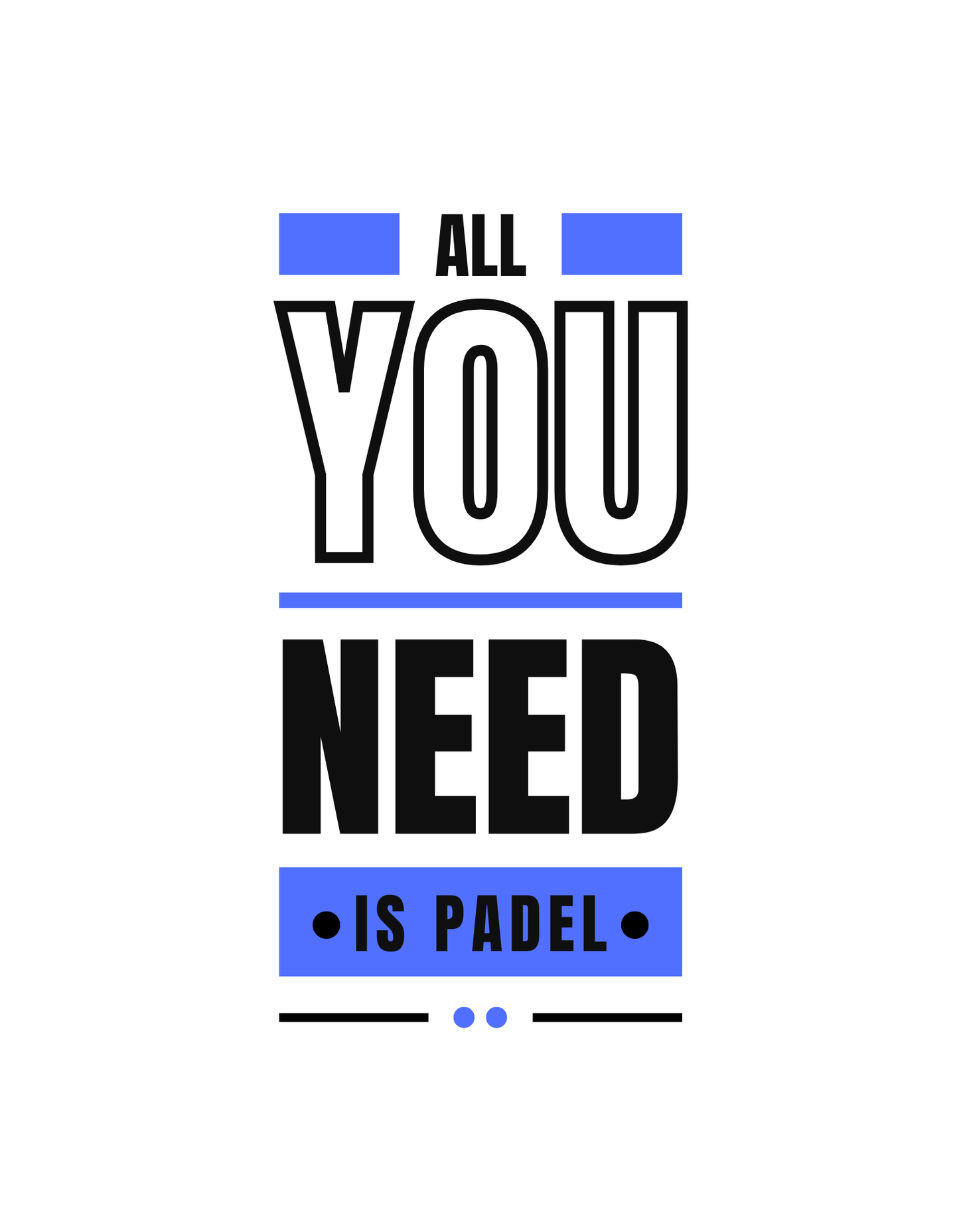 Oversized Shirt - All you need is Padel
