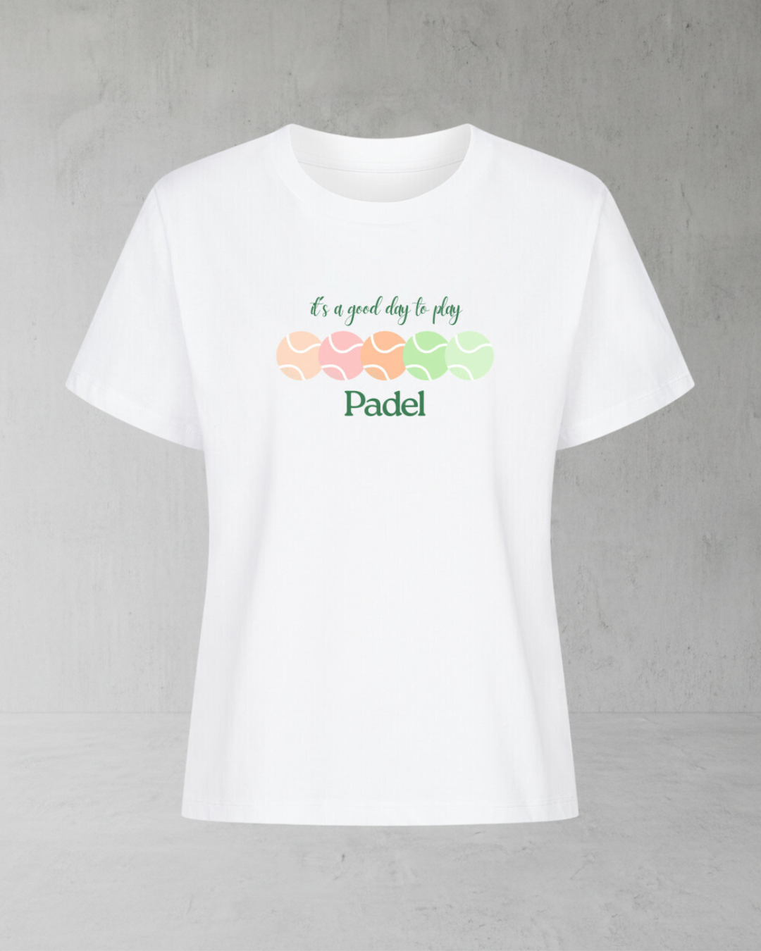 Premium Organic Shirt Women - good day to play padel