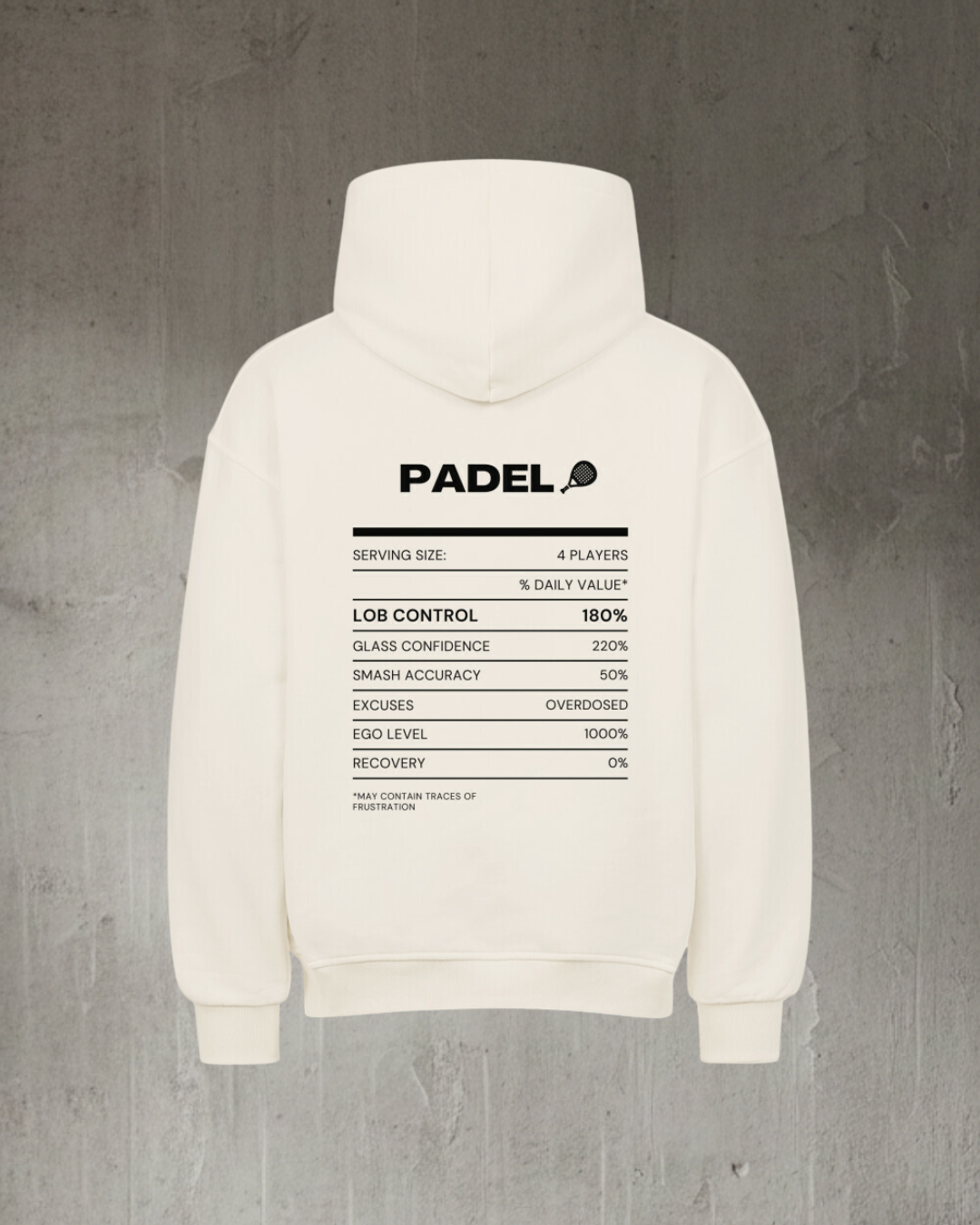 Oversized Hoodie - Padel NutriScore