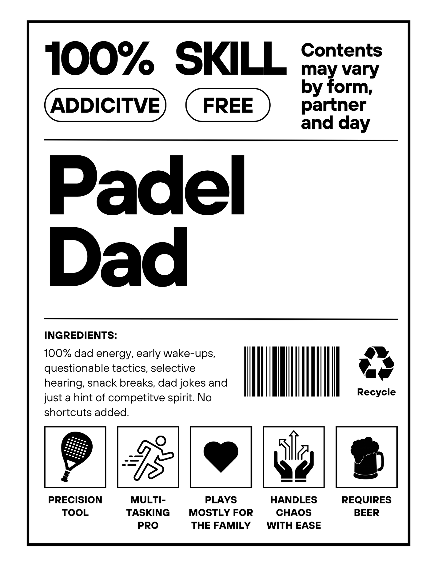 Unisex Hoodie - Padel Dad